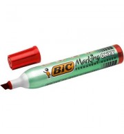 MARQUEUR PERMANENT BIC ONYX 1591 ROUGE - POINTE BISEAU