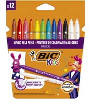 FEUTRES MAGIQUES EFFACABLES BIC - POCHETTE DE 12
