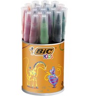 FEUTRES BIC VISAQUARELLE ASSORTIS - POT DE 18