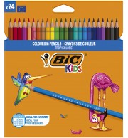 CRAYONS DE COULEUR TROPICOLORS ASSORTIS - BOITE DE 24