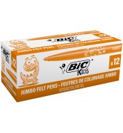 FEUTRE BIC VISACOLOR ORANGE  - BOITE DE 12