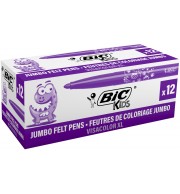 FEUTRE BIC VISACOLOR VIOLET - BOITE DE 12
