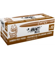 FEUTRE BIC VISACOLOR MARRON - BOITE DE 12