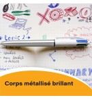 STYLO BILLE BIC 4 COULEURS METALLISEES