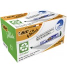 MARQUEUR EFFACABLE A SEC BIC 1751 POINTE BISEAU - VERT