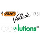 MARQUEUR EFFACABLE A SEC BIC 1751 POINTE BISEAU - VERT