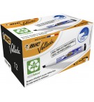 MARQUEUR EFFACABLE A SEC BIC 1751 POINTE BISEAU - NOIR