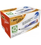 MARQUEUR EFFACABLE A SEC BIC 1751 POINTE BISEAU - ROUGE