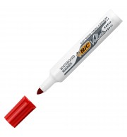 MARQUEUR EFFACABLE A SEC BIC 1711 - POINTE OGIVE - ROUGE