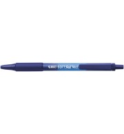 STYLO BILLE BIC SOFT FEEL CLIC GRIP  RETRACTABLE BLEU