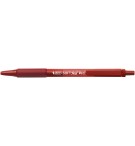 STYLO BILLE BIC SOFT FEEL CLIC GRIP  RETRACTABLE ROUGE