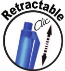 STYLO BILLE BIC SOFT FEEL CLIC GRIP  RETRACTABLE ROUGE