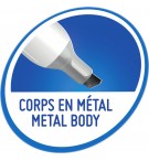 MARQUEUR VELLEDA CORPS METAL 1781 POINTE BISEAU - NOIR