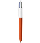 STYLO BILLE BIC 4 COULEURS FINE - CORPS ORANGE