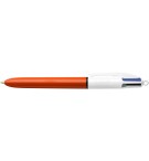 STYLO BILLE BIC 4 COULEURS FINE - CORPS ORANGE