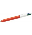 STYLO BILLE BIC 4 COULEURS FINE - CORPS ORANGE