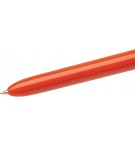 STYLO BILLE BIC 4 COULEURS FINE - CORPS ORANGE