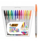 Lot de 15 stylos à bille Bic cristal multicolore 964899