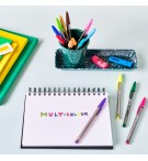 BIC CRISTAL MULTI COLOUR - POCHETTE DE 15 COULEURS ASSORTIES
