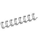 ANNEAUX DE RELIURE EN METAL 34 BOUCLES 6mm NOIR-BOITE 100