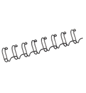 ANNEAUX DE RELIURE EN METAL 34 BOUCLES 8mm NOIR-BOITE 100