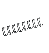 ANNEAUX DE RELIURE EN METAL 34 BOUCLES 12mm NOIR-BOITE 100