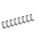 ANNEAUX DE RELIURE EN METAL 34 BOUCLES 12mm NOIR-BOITE 100