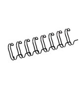 ANNEAUX DE RELIURE EN METAL 34 BOUCLES 14mm NOIR-BOITE 100