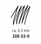 STYLO FEUTRE STAEDTLER 308 0.3mm NOIR