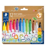 FEUTRES STAEDTLER PTE TRIANGULAIRE 3MM - POCHETTE DE 10 COUL ASS