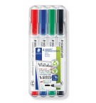 MARQUEURS EFFACABLES A SEC STAEDTLER 341 - POCHETTE DE 4