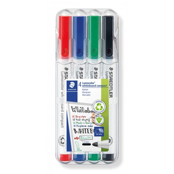 MARQUEURS EFFACABLES A SEC STAEDTLER 341 - POCHETTE DE 4