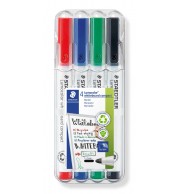 MARQUEURS EFFACABLES A SEC STAEDTLER 341 - POCHETTE DE 4