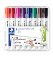 MARQUEUR EFFACABLE A SEC STAEDTLER 351 POINTE OGIVE - 8 ASSORTIS