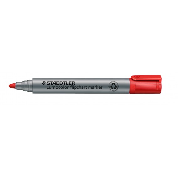 MARQUEUR FLIPCHART STAEDTLER 356 ROUGE - POINTE OGIVE