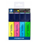 SURLIGNEURS STAEDTLER TOPSTAR 364 - POCHETTE DE 4 ASSORTIS