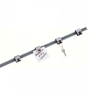 RAIL EN PLASTIQUE POUR PINCE A ROULEAU 100CM