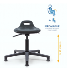 ASSIS DEBOUT TOM EN POLYURÉTHANE mécanisme BASCULANT