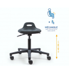 ASSIS DEBOUT TOM EN POLYURÉTHANE mécanisme BASCULANT