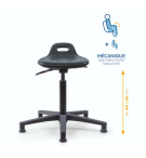 ASSIS DEBOUT TOM EN POLYURÉTHANE mécanisme BASCULANT