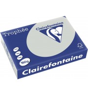 Ramette 250 feuilles de papier  A4  CLAIREFONTAINE Trophée GRIS ACIER 160G 1009C
