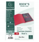Paquet de 100 chemises ROCK''S 210 - 24x32cm Bleu