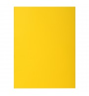 Paquet de 50 chemises 2 rabats ROCK''S 210 - 24x32cm Jaune citron