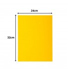 Paquet de 50 chemises 2 rabats ROCK''S 210 - 24x32cm Jaune citron