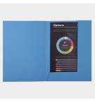 Paquet de 50 chemises 2 rabats ROCK''S 210 - 24x32cm Bleu