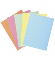 Paquet de 50 chemises 2 rabats SUPER 210 - 24x32cm Couleurs assorties