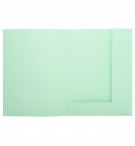 Paquet de 50 chemises 2 rabats SUPER 210 - 24x32cm Vert clair
