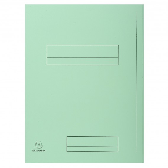 Paquet de 50 chemises imprimées 2 rabats SUPER 210 - 24x32cm Vert clair