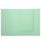 Paquet de 50 chemises imprimées 2 rabats SUPER 210 - 24x32cm Vert clair