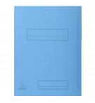 Paquet de 50 chemises imprimées 2 rabats SUPER 210 - 24x32cm Bleu clair